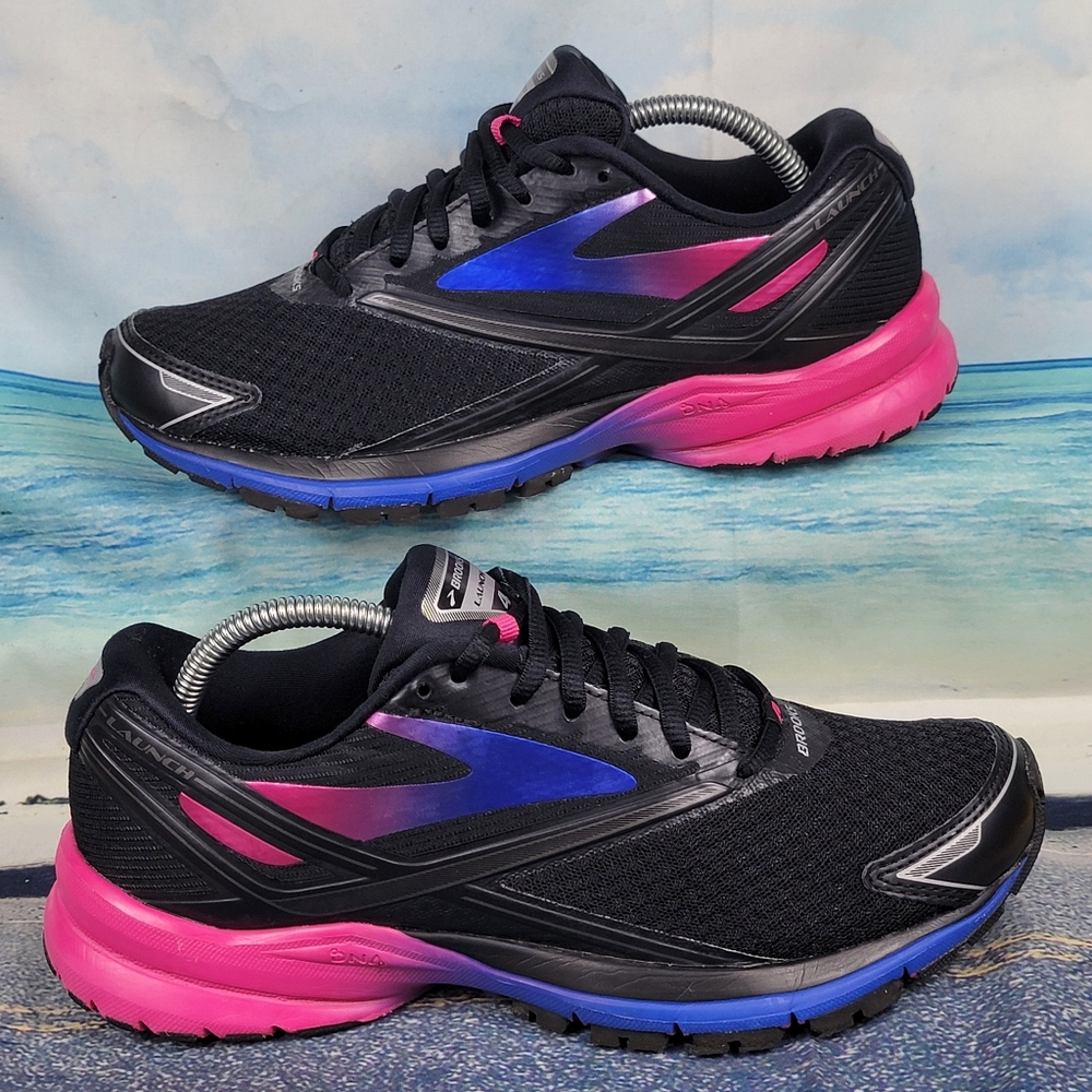 Brooks Black and Pink Athletic Shoes